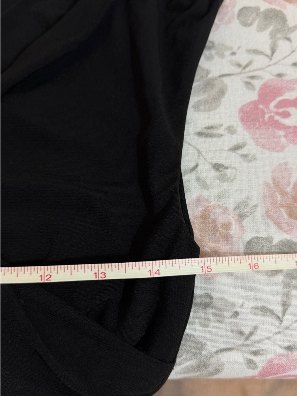 Boston Proper Black Ruched Wrap Midi Dress - Picture 9 of 9